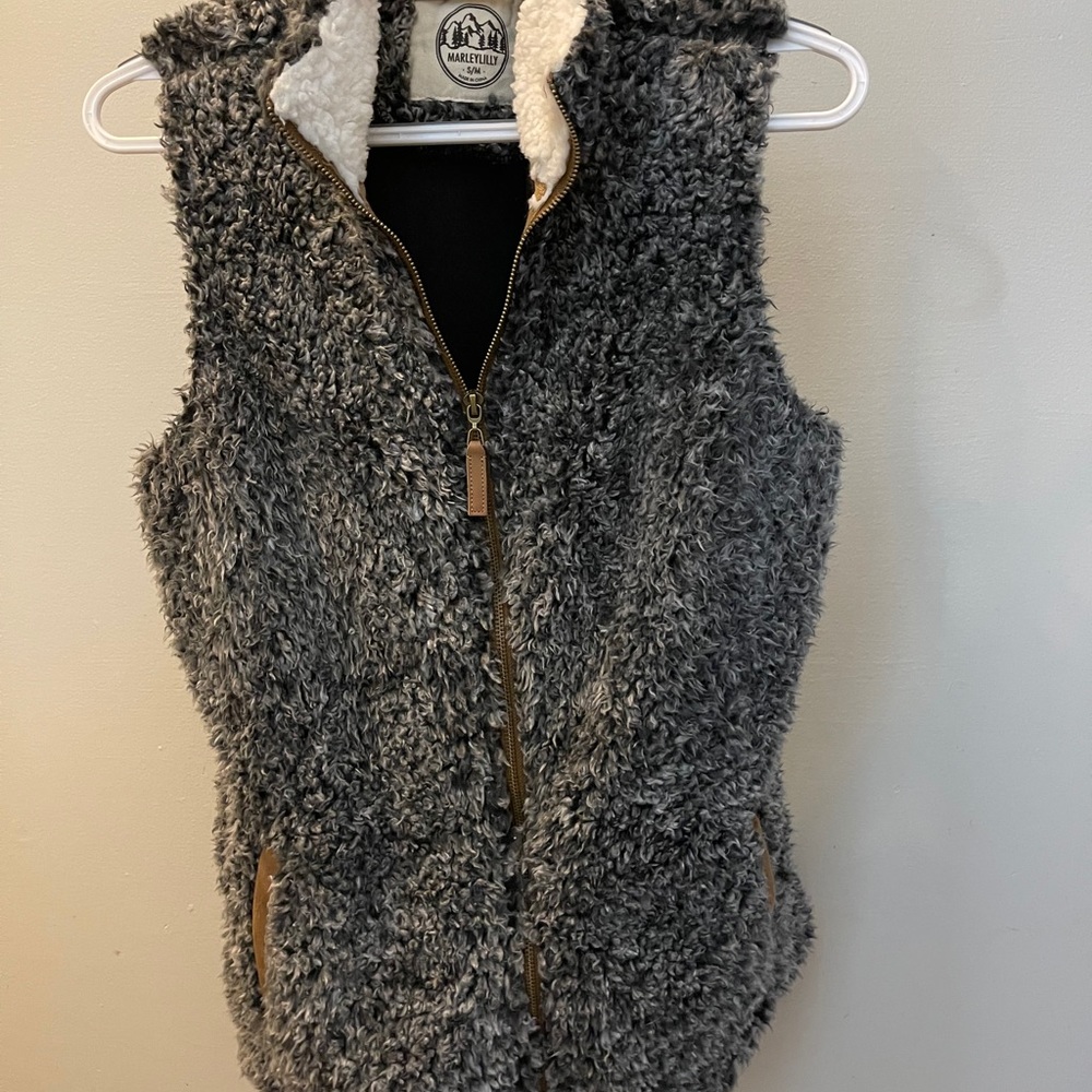 Marleylily boutique Sherpa vest